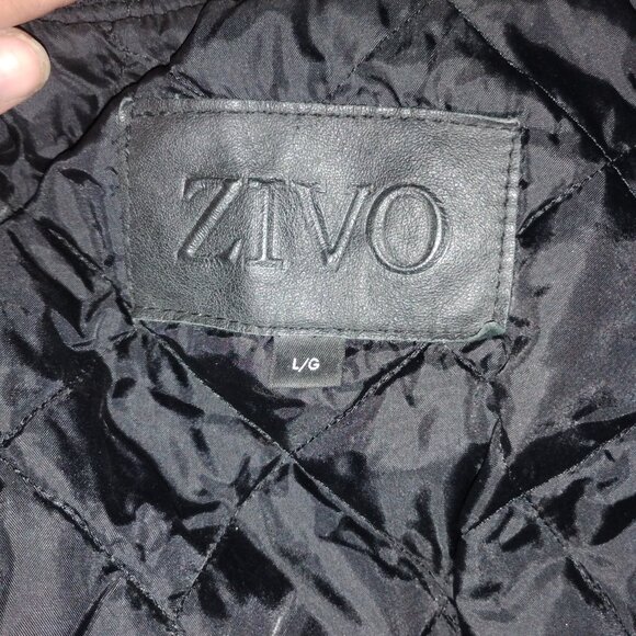 ZIVO All Black USA Olympics Varsity Jacket Leather Sleeves Large - Picture 5 of 5